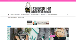 Desktop Screenshot of itsthursdaytho.com